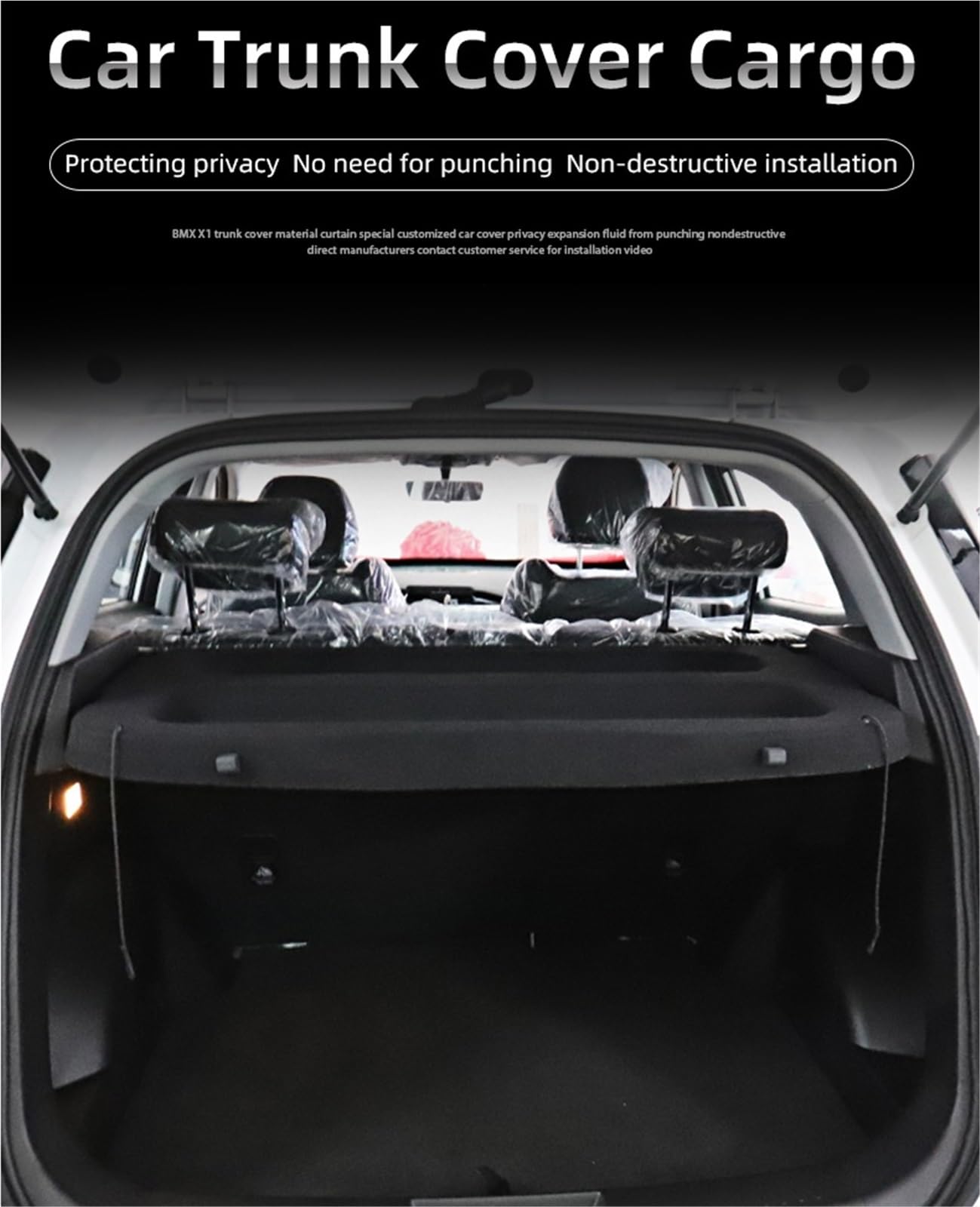 Copertura Bagagliaio Interno Automatico Anti-Peeping del Portapacchi per Bagagliaio Non Retrattile per Chery per OMODA Privacy Tronco Cappelliera
