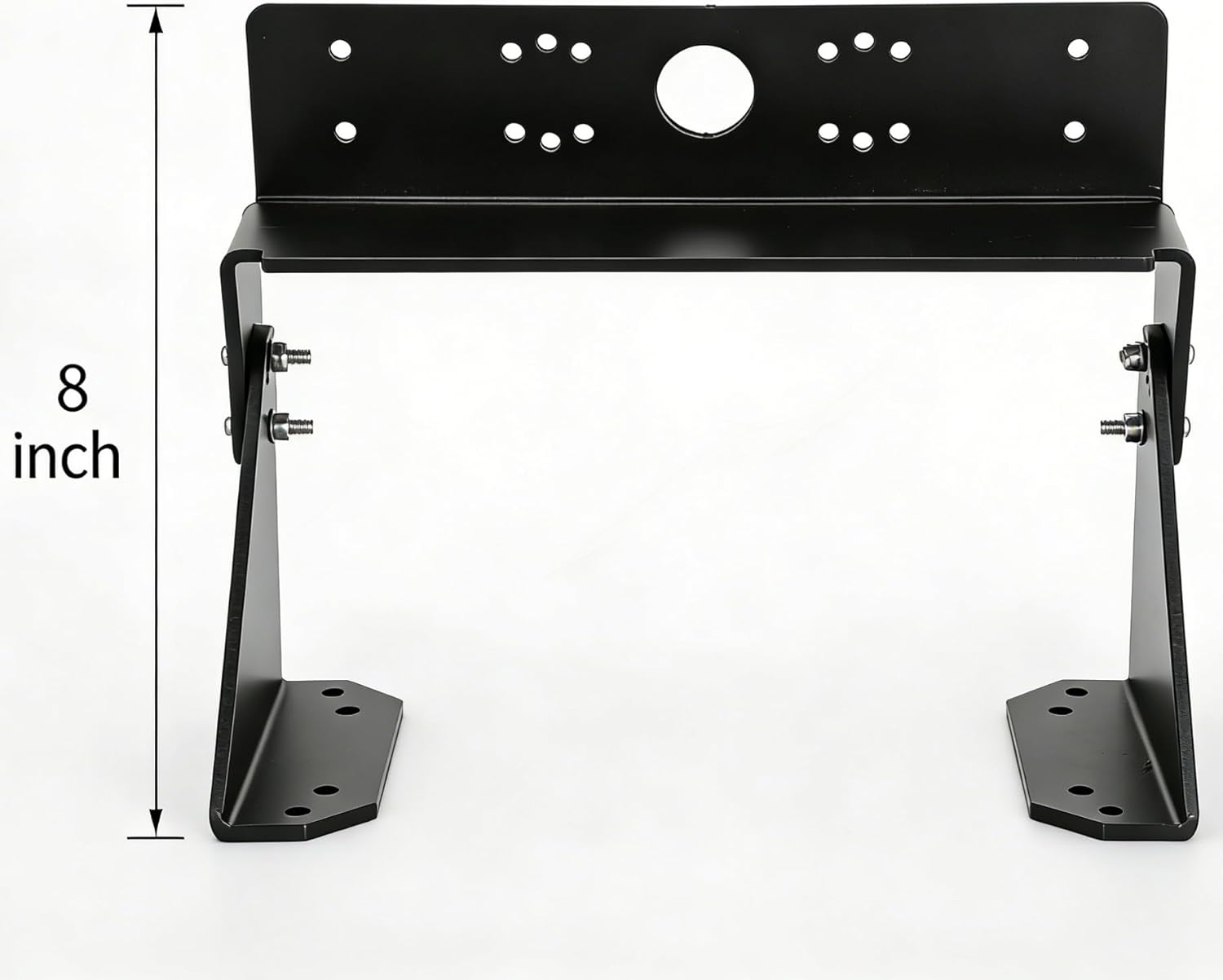 Universal Dual Graph Fish Finder Mount | Heavy-Duty Adjustable Boat Mount for 2 Screens | Compatible with Garmin, Lowrance, Humminbird Marine Electronics