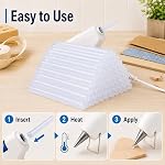 MAQIHAN Mini Hot Glue Sticks - 50PCS Clear Glue Gun Sticks,Clear Crystal Stick for Foam,Glass,Fabric,Wood,Paper,Metal,Plastic,4" Long x 0.27" Diameter,Compatible with Most All-Purpose for Crafting