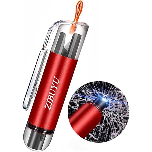 Car Emergency Window Breaker + Seat Belt Cutter