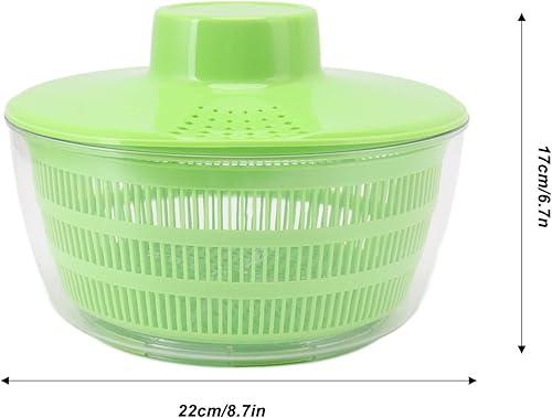 Miniatura 9 de Topyond Escurridor eléctrico de doble capa, lavado de vegetales, máquina escurridor de verduras para una preparación eficiente de alimentos,