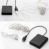 Vista 5 de 2 unids USB hembra Socket 4 AA batería caja titular con interruptor ON-Off 6V USB hembra socket con cubierta interruptor y cable USB