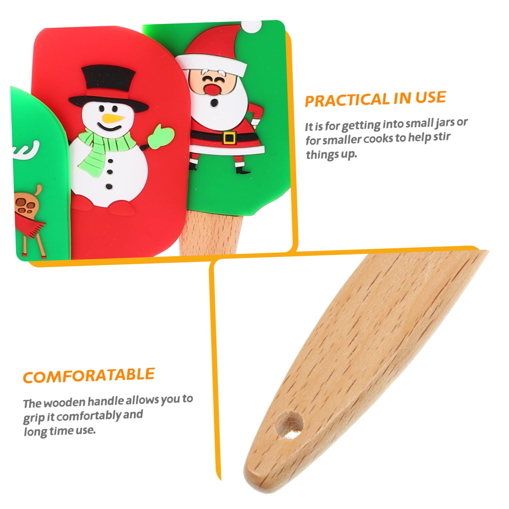 PRETYZOOM Teigschaber Schokolade 20 Stk Sahnespatel Ergonomischer Backpinsel Backzubehör Für Den Urlaub Professioneller Backspatel Weihnachtsschaber Spachtel Weihnachtlicher Butterschaber Kuchen