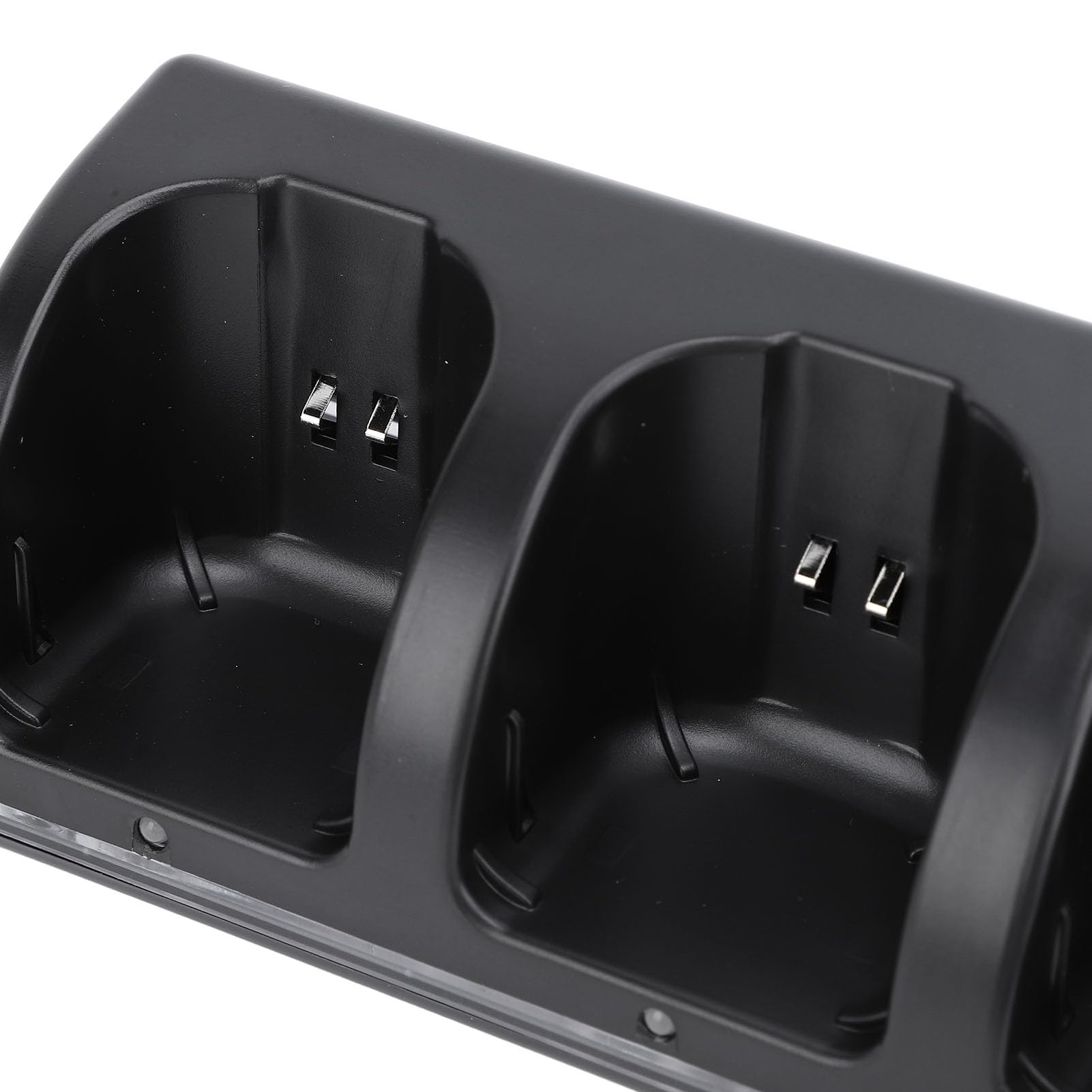 lyrlody Station de Chargement à Distance Station de Chargement pour Contrôleur ABS avec 4 Piles Rechargeables de 2800 MAh Charge 5 V pour 4 Contrôleurs Salles de Jeux Familiales et Joueurs (Black)