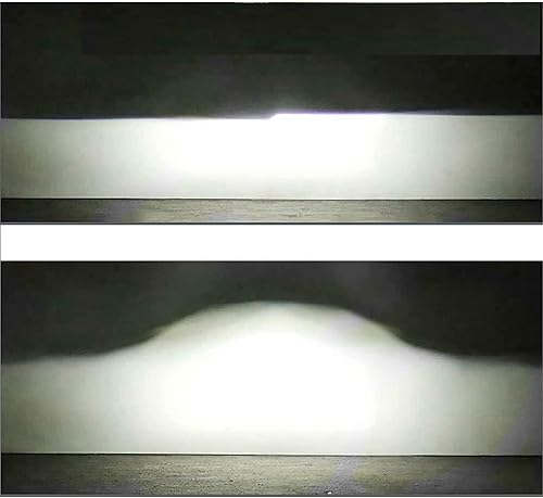 Miniatura 7 de HDYEGIOU Lente de proyector bi LED de 3.0 pulgadas con ojos de ángel LED blancos y amarillos, cubiertas negras, luz de señal de giro DRL, kit de