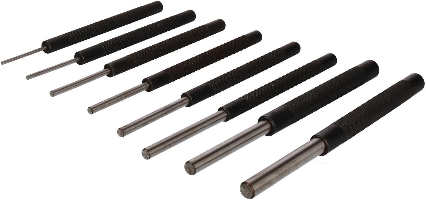 Pin Punch Set Drifting Parallel Punches Metric 2.4mm - 9.5mm 8pc Set