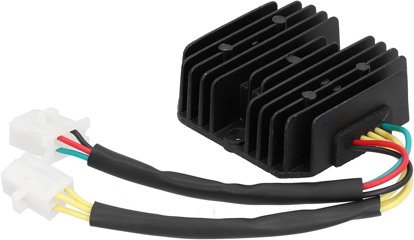 6 Wires Voltage Regulator, Universal Voltage Regulator Rectifier, Good Stabilization Voltage Regulator Rectifier Buckle Design Replacement for 250cc Moped Quad ATV for Scooter
