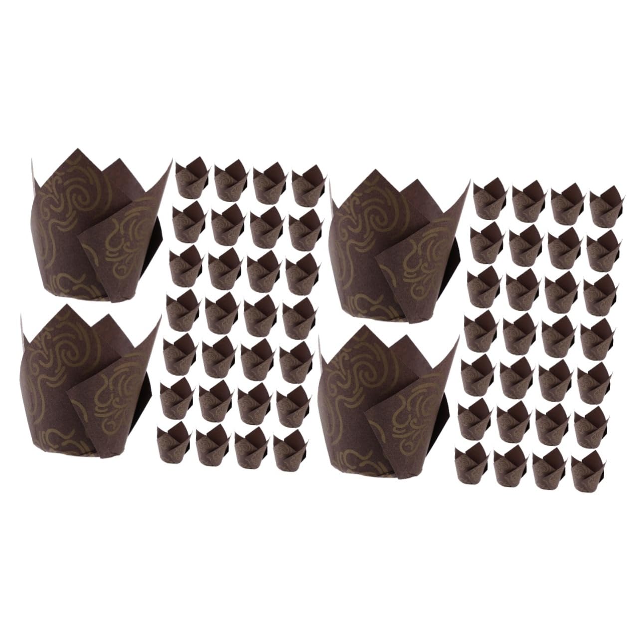 Cabilock 500pièces Caissettes à Muffins Papier Tulipe Moules à Anti-graisse Pour Pâtisserie Pour Et Événements