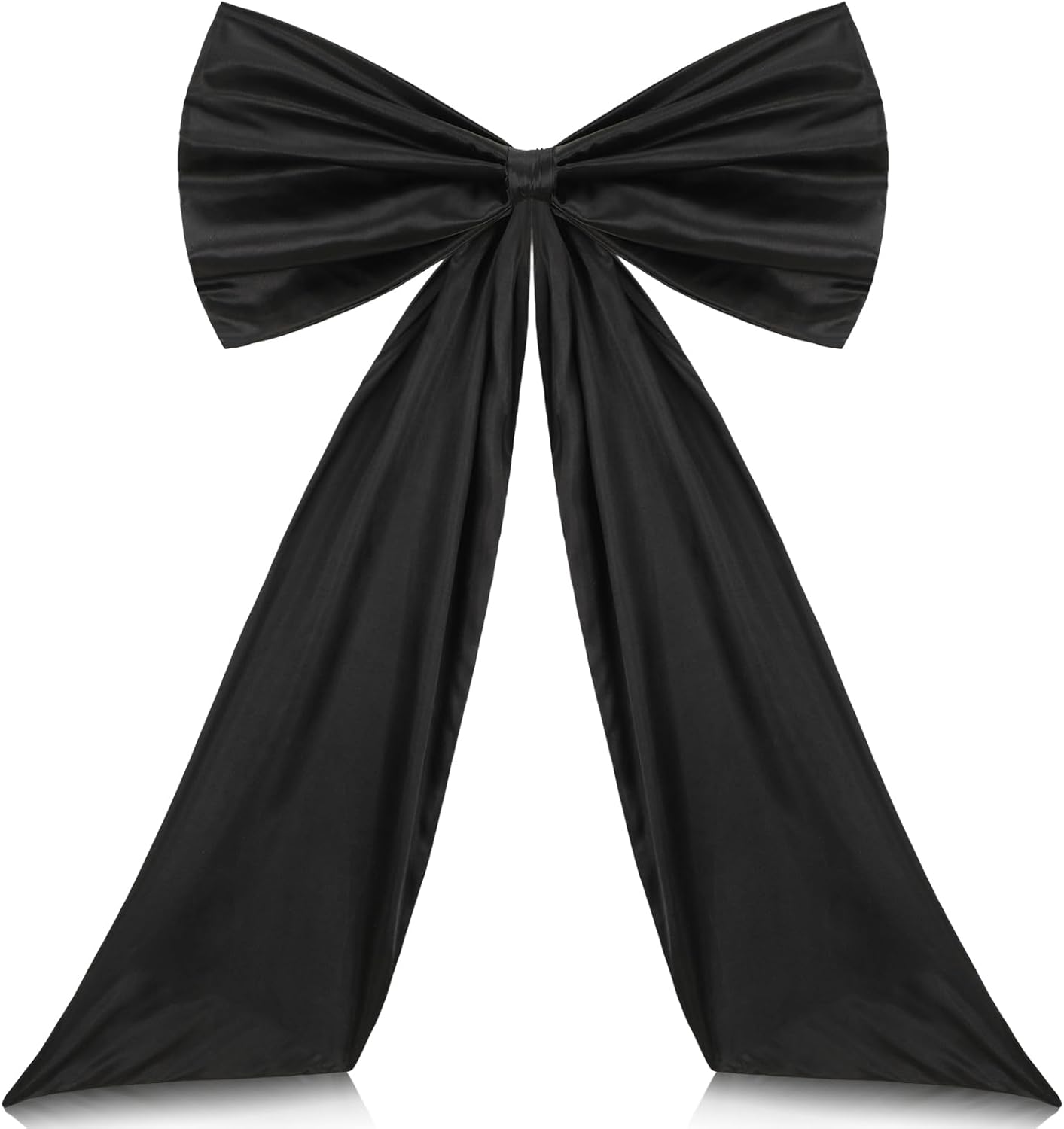 Suncalla Big Black Bow 42 x 27 Inch Wedding Party Decorations Extra Large Black Bows Decor Birthday Coquette Party Wedding Backdrop Satin Ornaments Bridal Shower Photo Backdrop Front Door Wall Decor
