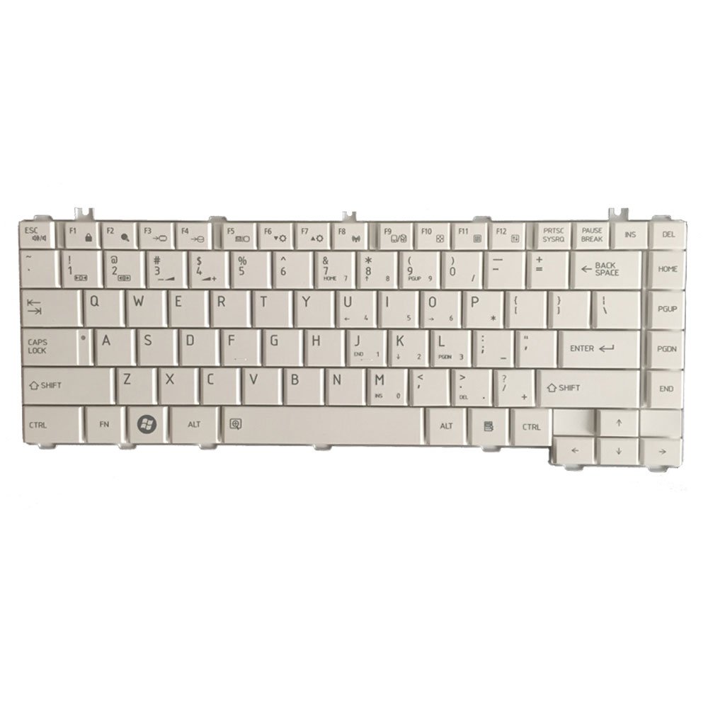 Clavier Toshiba Satellite A660/A665 – QWERTY US Int, Rétroéclairé, Noir, Neuf (ouvert)
