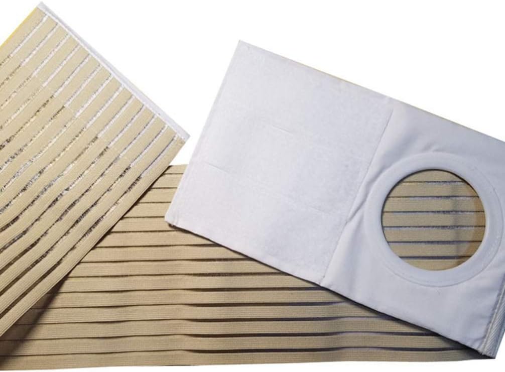 SUPVOX Ostomy Belt Ostomy Support Belt Elastic Hernia Band Breathable Belly Band for Man Woman