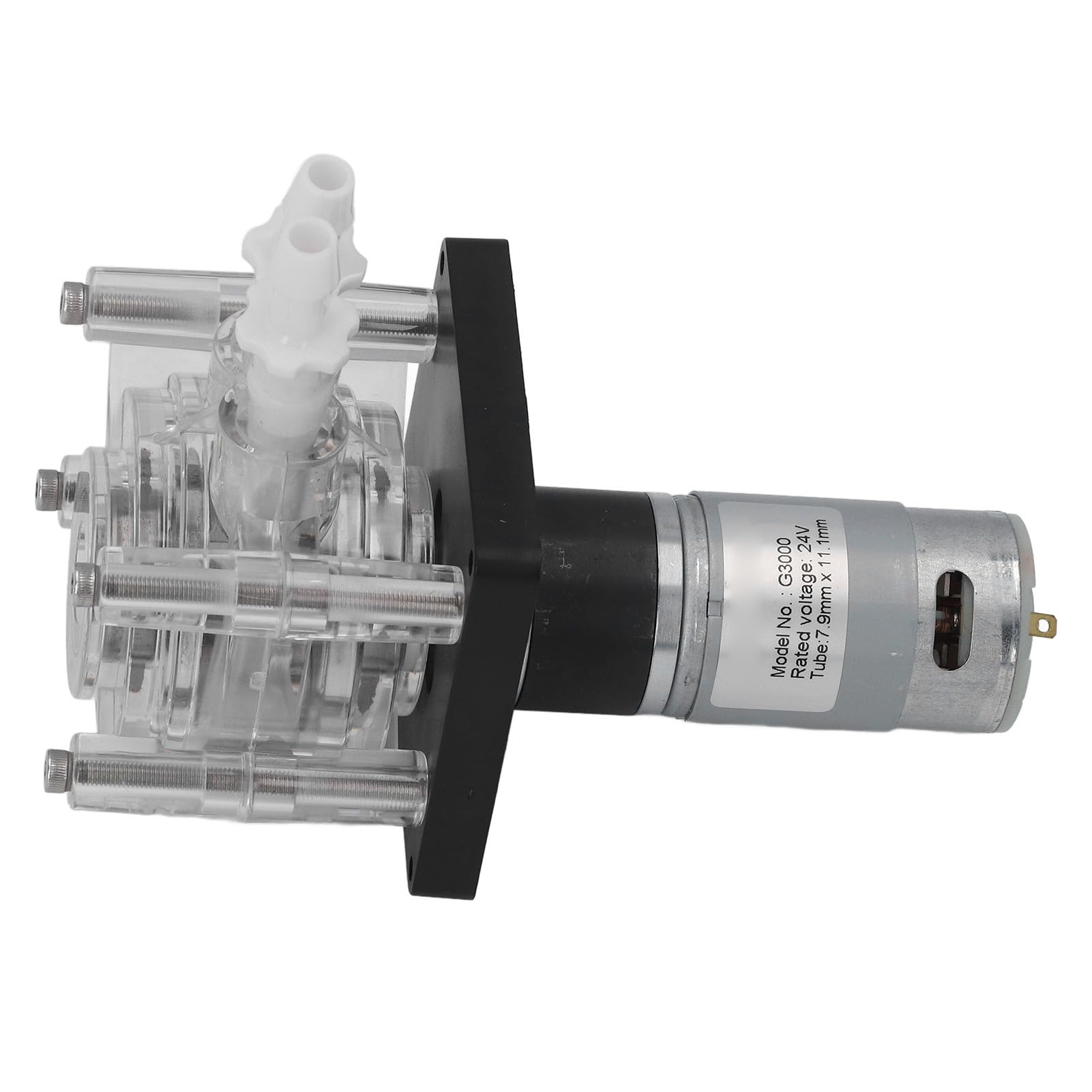Pompe Péristaltique DC24V 3000mL/min Auto-amorçant Pompe Doseuse Moteur de Réduction Cc Haute Précision