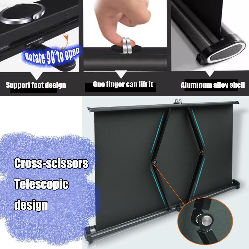 Ecran De Projection Autoportant Écran Vidéoprojecteur Bureau