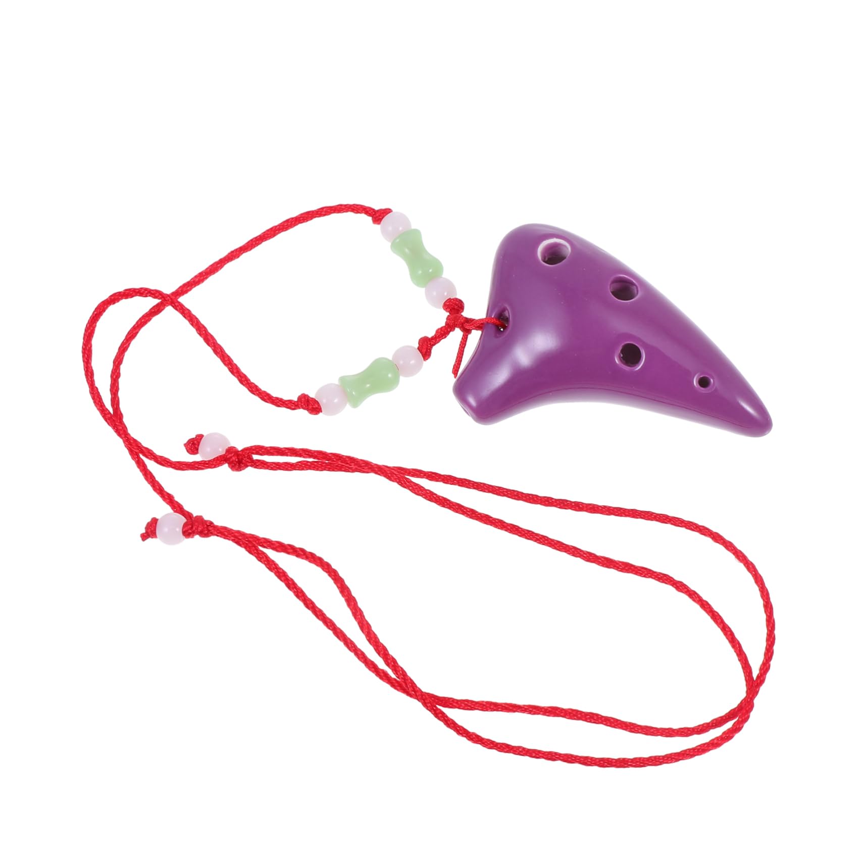 GALPADA 1 Set Ocarina with Lanyard and Bag Traditional Instrument for Beginners Made of Durable Dolomitic present for Music Lovers and Learners Random Color