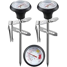 Milk Frothing Thermometer 2 Packs for Coffee Chocolate Cappuccino Frothy Milk Foam Stainless Steel Thermometer Latte Art Pen