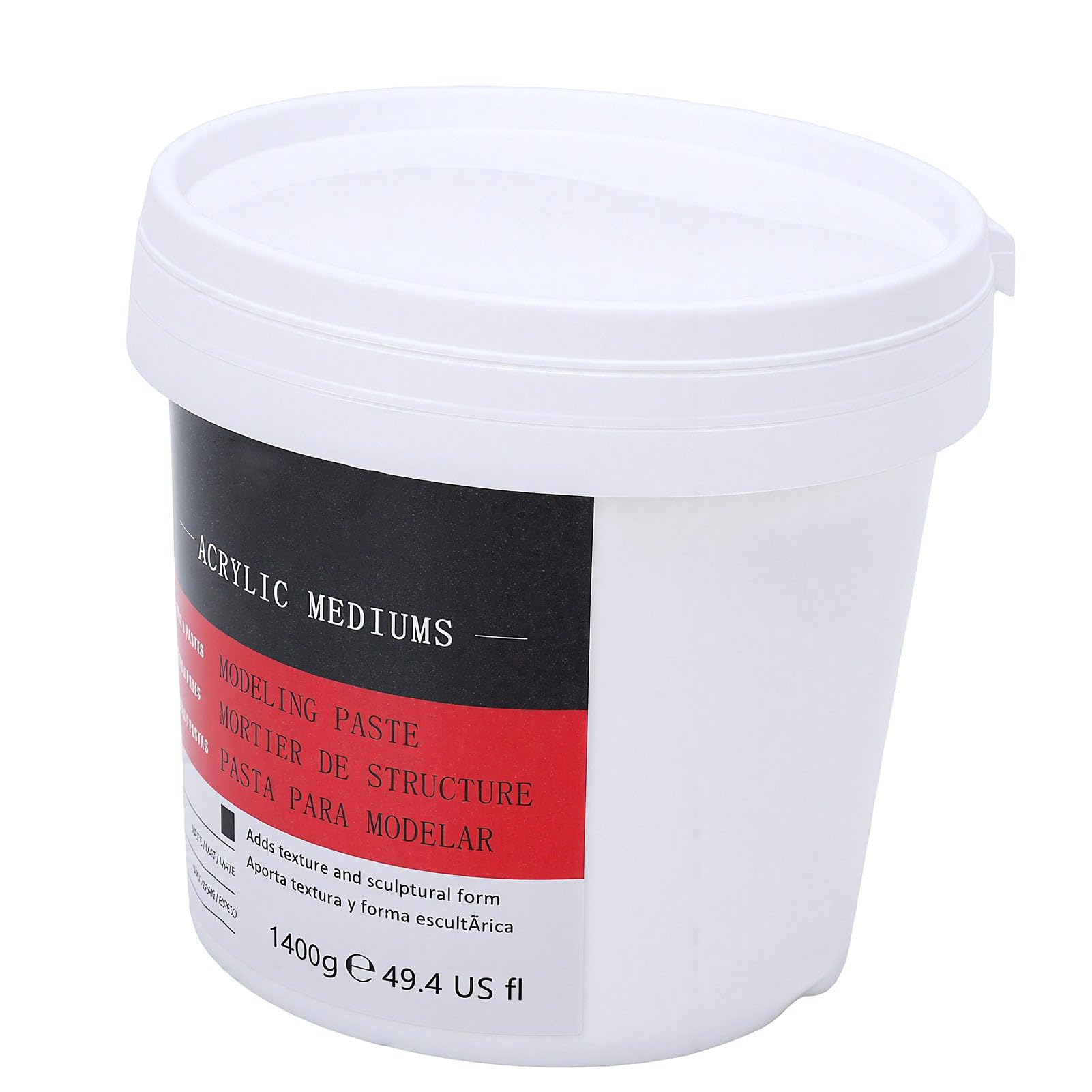 Sxhlseller Pasta Modellante Acrilica Pasta per Texture Ad Alta densità per Scolpire e Texturizzare 1400 G