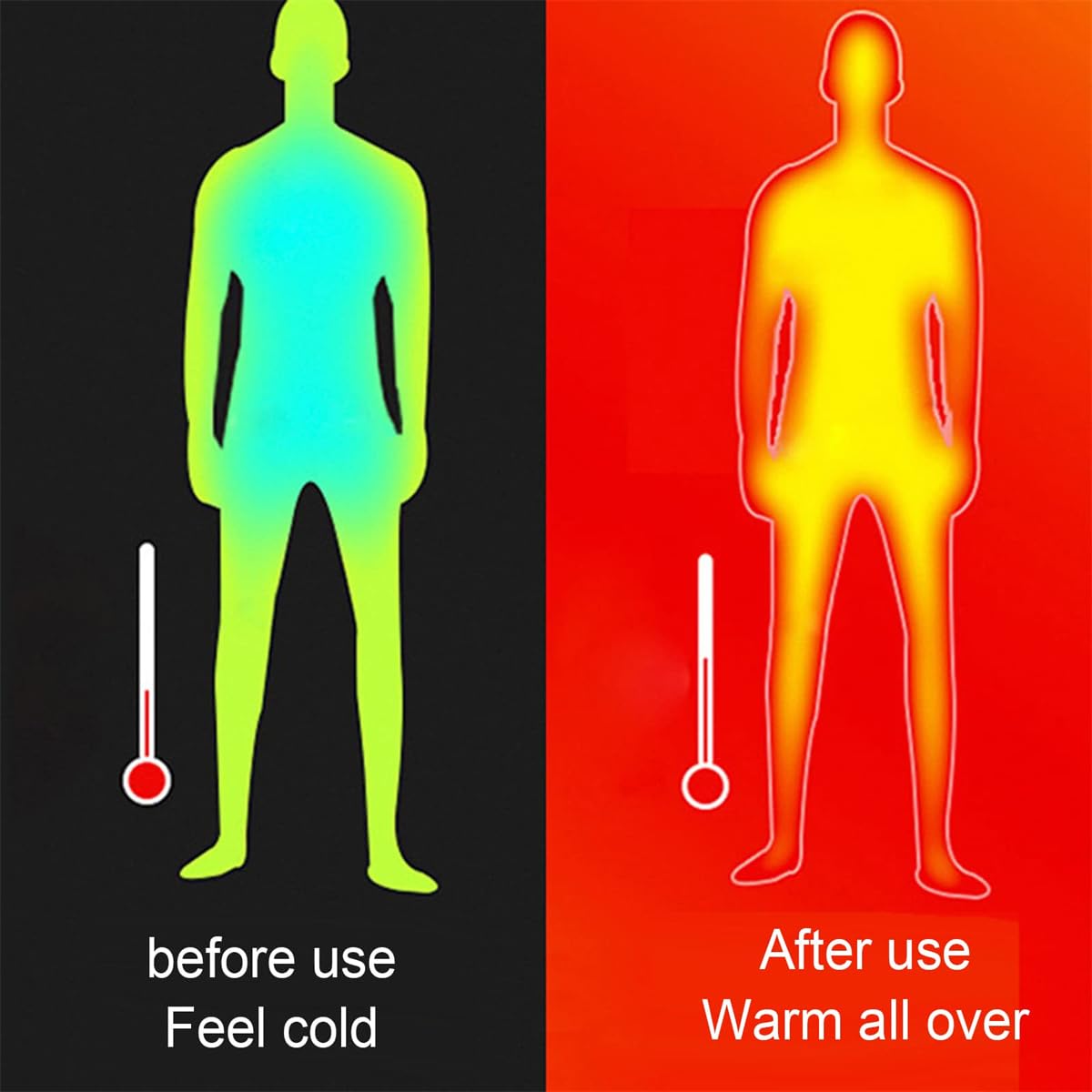 Ropa Interior térmica con 8 Zonas de Calor, de algodón, con alimentación por USB, Traje Calefactor Inteligente de Temperatura Constante (sin batería)