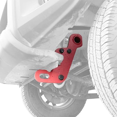 Amazon 牽引フック新型ジムニーjb64wジムニーシエラjb74wオフロード車両レスキューフロント助手席側 左前 1ピース8mm厚トレーラー フックスチール頑丈な高温スプレー防錆日本語取扱説明書jroad4x4 車 バイク 車 バイク