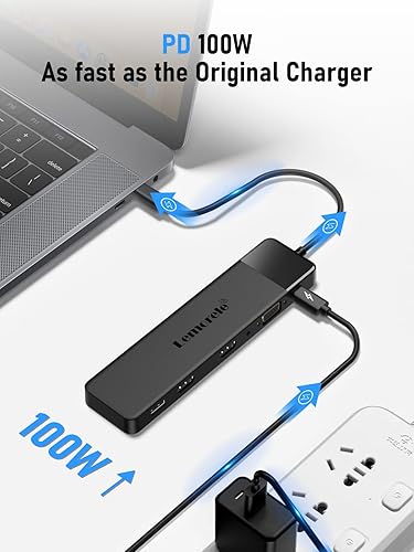 Miniatura 5 de Lemorele Estación de acoplamiento USB C 13 en 1 con doble HDMI 4K, VGA, 5 USB 3.0/2.0, USB-C 3.0, 100 W PD, SD/TF, audio de 0.138 in, adaptador de