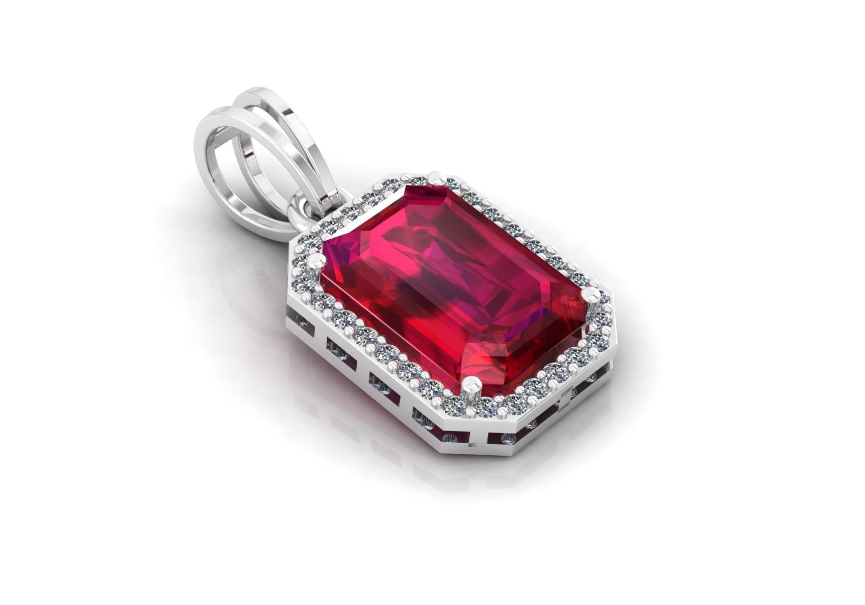 10.00 Carat Natural Ruby Manik 92.5 Sterling silver Pendant/Locket Gemstone by Lab Certified(Top AAA+) Quality for Women's and Men's-image-45