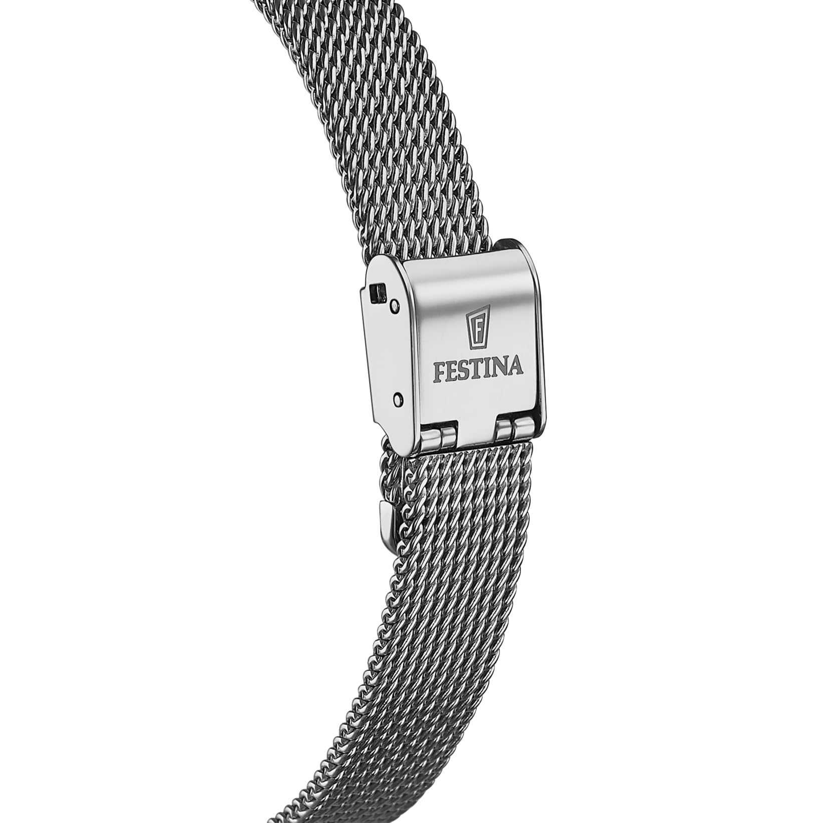 Festina Reloj Mujer Analógico de Acero Inoxidable 316l Plateado | Movimiento de Cuarzo, Cristal Mineral de Alta Resistencia, Resistente al Agua 5 ATM F20494/6, Mademoiselle