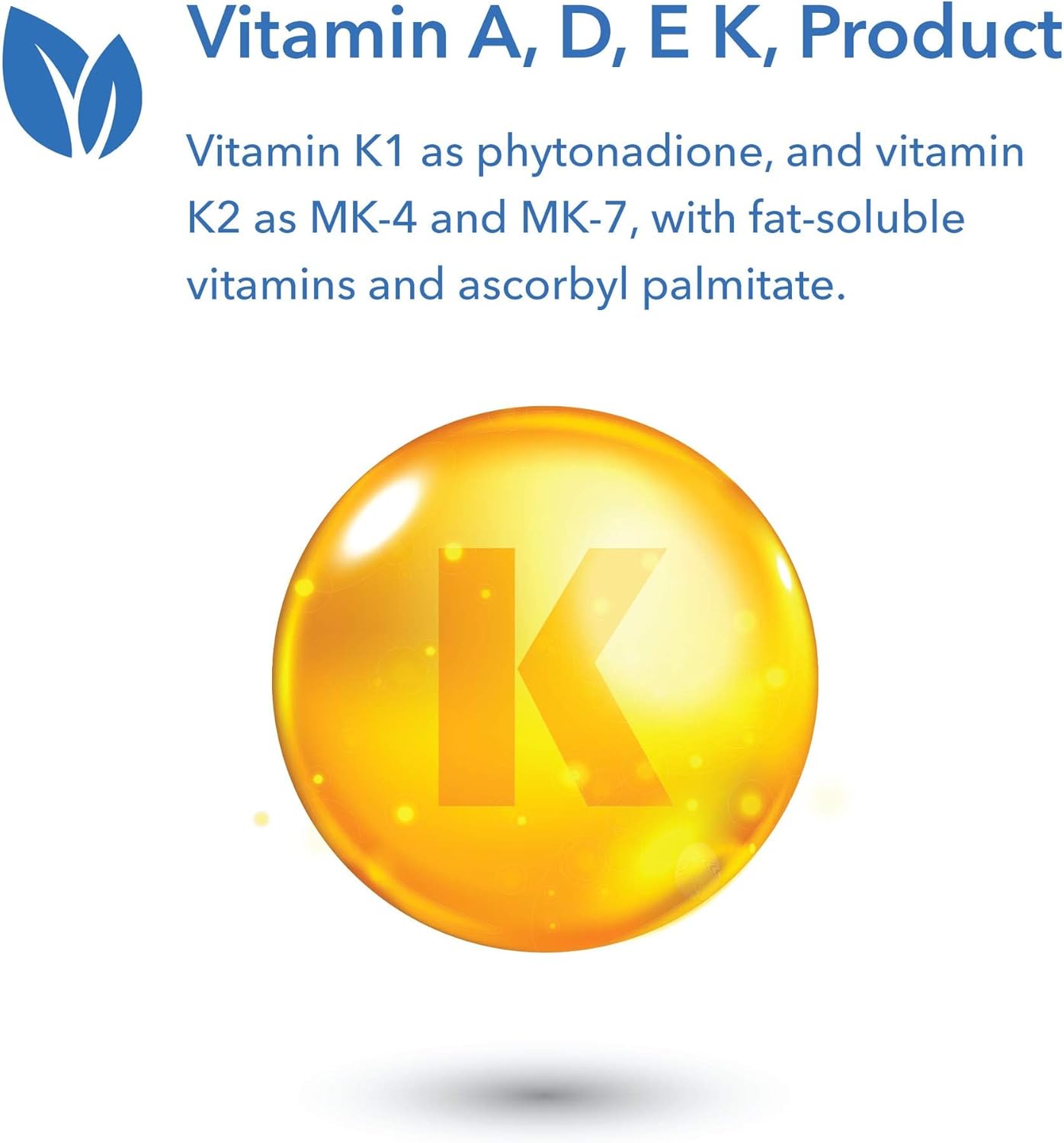 Allergy Research Group Full Spectrum Vitamin K - Supports Bone Metabolism & Circulatory Function - Vitamins K1, MK-4 & MK-7 with Vitamins A, C & D - 90 Servings - 90 Capsules