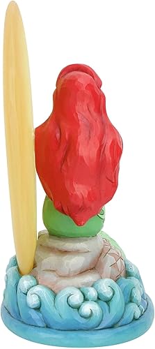 Miniatura 4 de Enesco Disney Traditions by Jim Shore - Figura de Ariel sentado en roca por luna, 7.5 pulgadas, multicolor