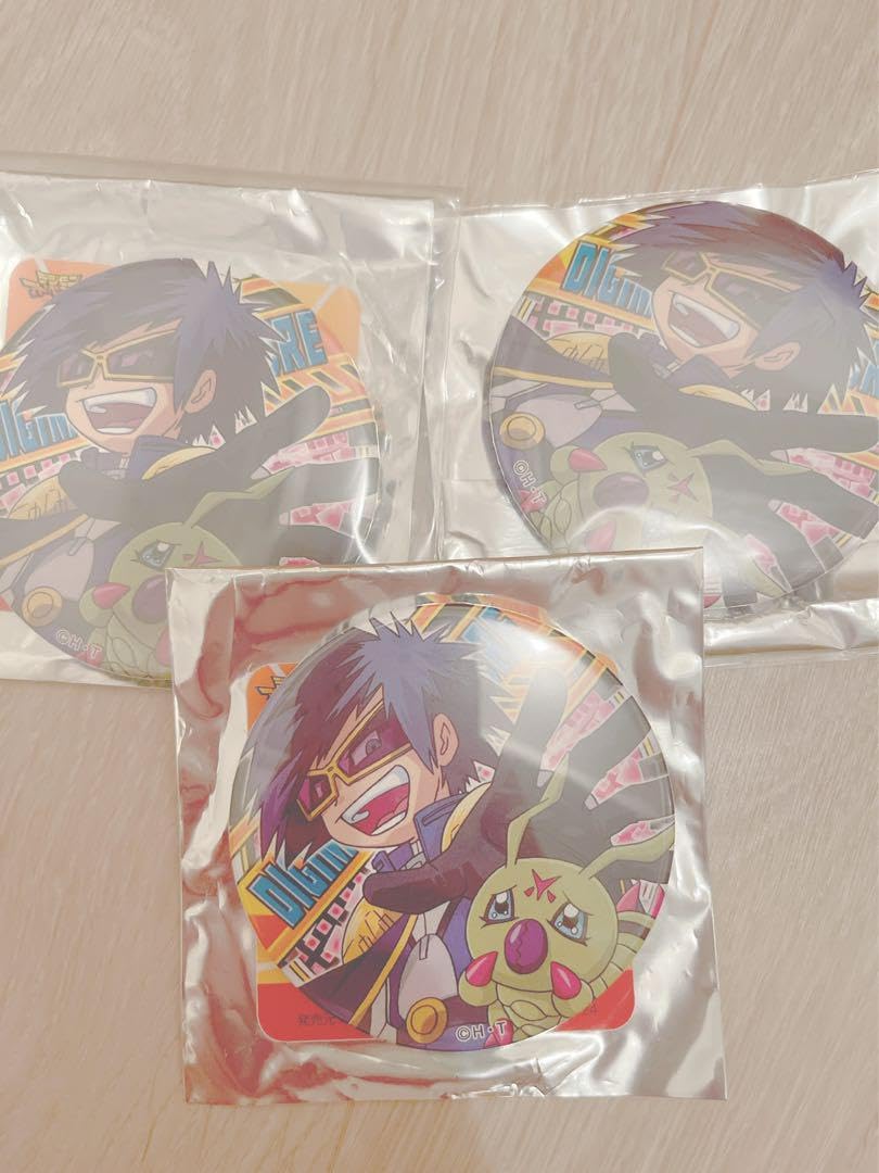 デジモン　一乗寺賢　缶バッジ デジモンアドベンチャー 02 THE BEGINNING 一乗寺賢 ワームモン