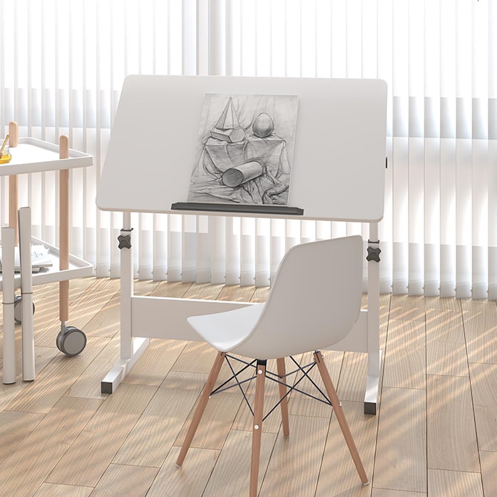 axGear Mesa multifunción de altura inclinable ajustable para dibujo, oficina, computadora, escritorio plegable