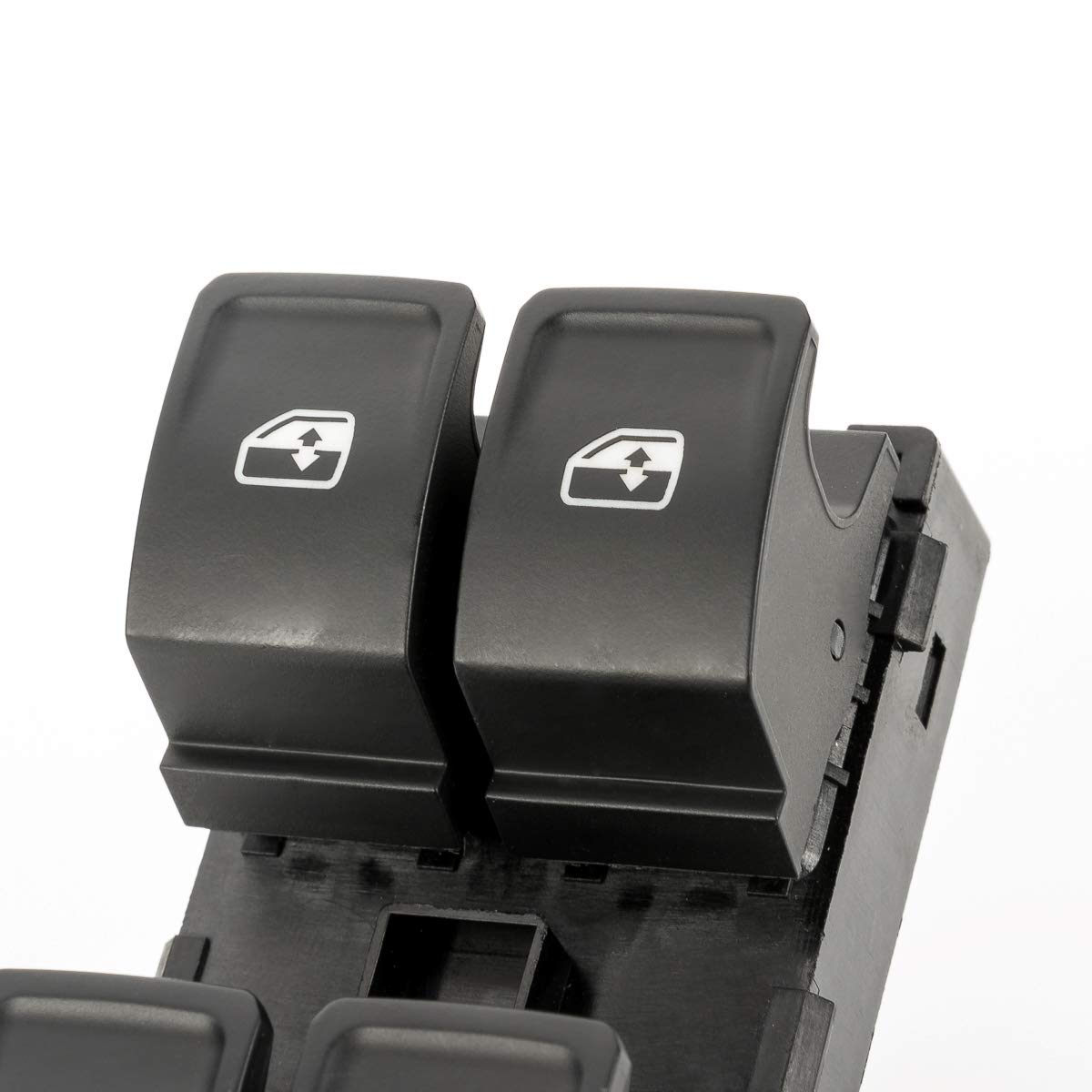 LST Fensterheber Schalter links schwarz kompatibel mit Cupra Ateca Formentor Leon Terramar Seat Skoda Elroq Enyaq Fabia Kamiq Karoq Kodiaq Octavia Scala Superb VW Arteon Golf Passat Polo Tayron Touran