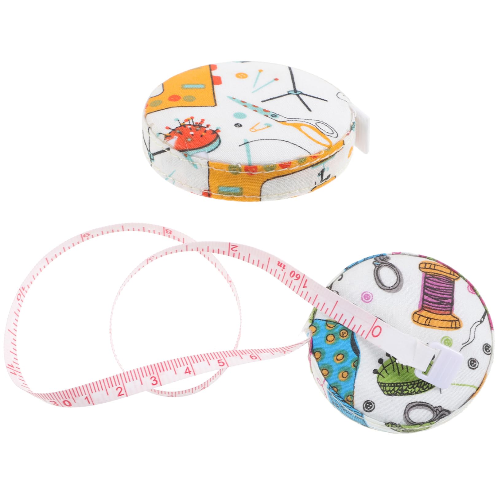 SHINEOFI 5 Set Nastro Di Misurazione Avvolto Nastro Di Misurazione Digitale Nastro Di Misurazione In Tessuto Corpo Vita Retrattile Nastro Di Misurazione Rosa Alla Moda Per Il 2 pezzi * 5