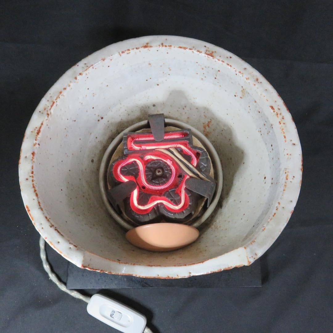 風炉釜 風炉型 電熱器 野々田商店 100V 410W 陶器 ☆風炉型電熱器