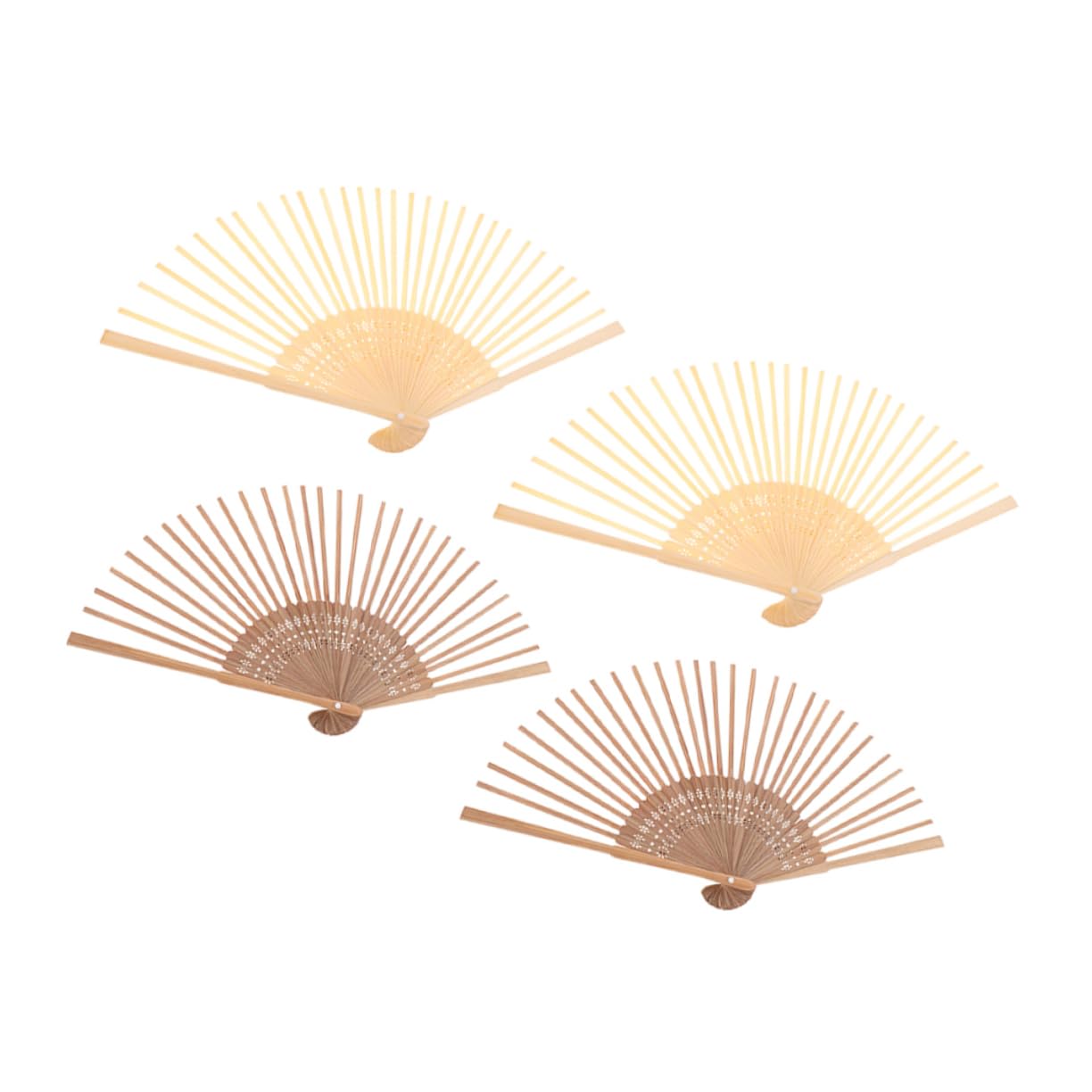 Abanicos plegables de bambú artesanales de diseño único para montar