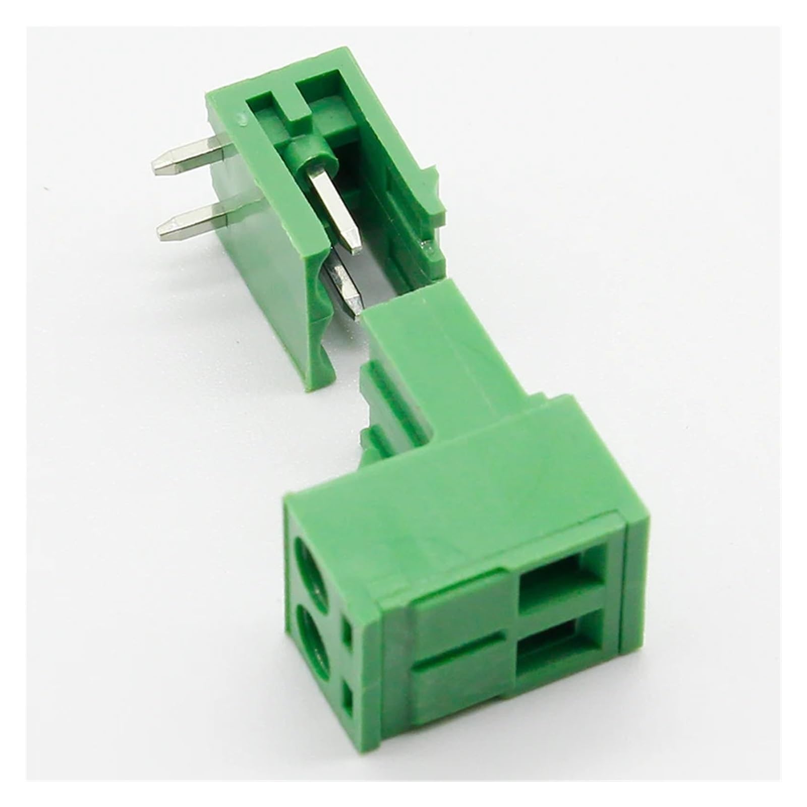 ZDVHOMCB 10 sets ht5.08 2pin Right angle Terminal type 300V 10A 5.08mm pitch connector pcb screw terminal block