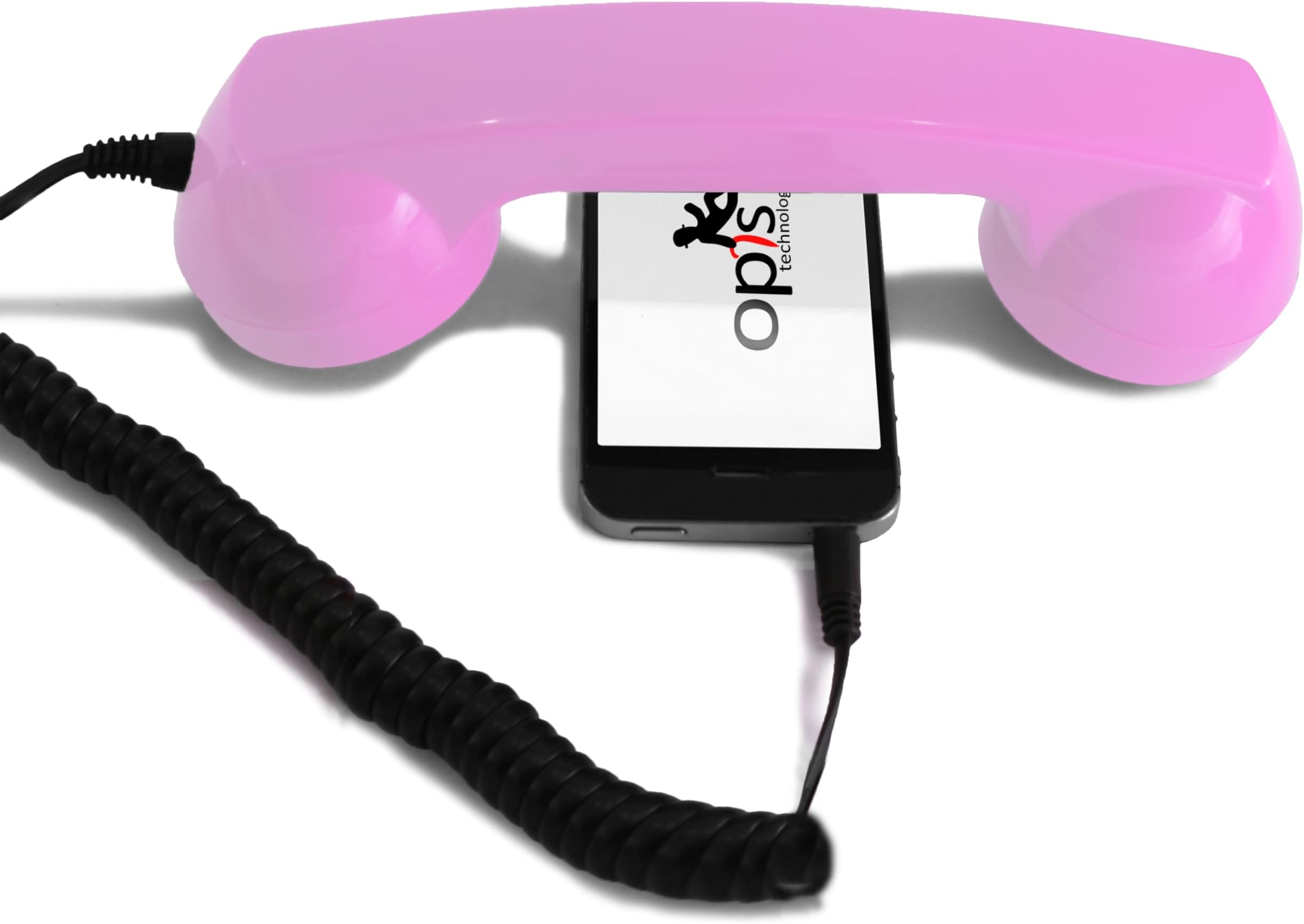 Opis 60s Micro Retro Phone Handset for Cell Phone (Pink)