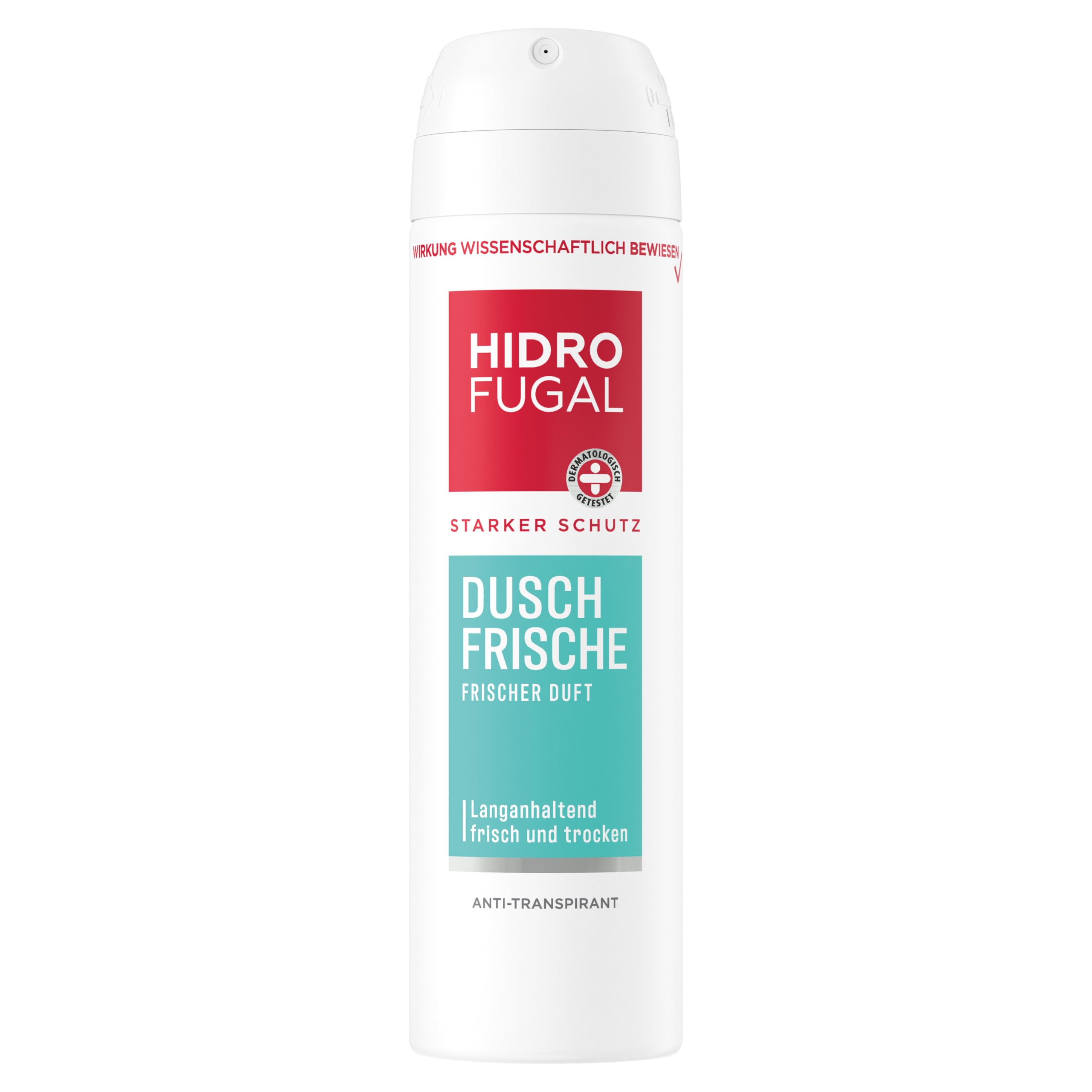 Hidrofugal Dusch-Frische Spray (150 ml), starker Anti-Transpirant Schutz mit angenehm frischem Duft, Deo Spray für starken Schutz ohne Ethylalkohol