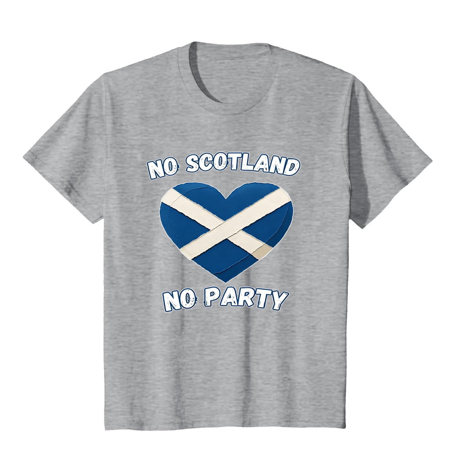 Scotland Football T Shirt Unisex Scottish Flag Short Sleeve Crew Neck Funny – Men Women Football Fans (C-Grey, S) — image 1