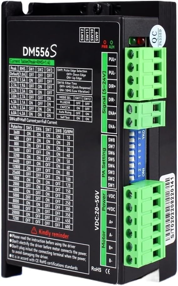 DM556S Nema17 Nema23 Stepper MOTOR Driver 1-6A 20-50V DC