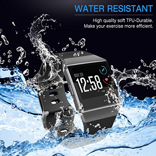 Image of AIUNIT Compatible Ionic Bands for Men Women Teens Kids Large Small, Strap Sport Accessory Wristband Design for Ionic Smart Watch