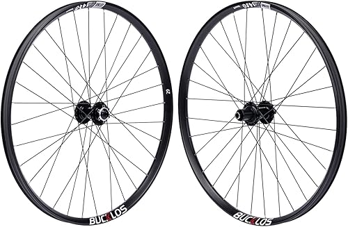 BUCKLOS Juego de ruedas para bicicleta de montaña de 27.529 pulgadas, delantero de 0.591 x 3.937in, trasero de 0.472 x 5.591in, rueda MTB, doble