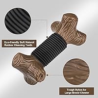 Vista 5 de Juguetes duraderos para perros grandes, juguetes masticables agresivos para perros grandes, juguete masticable para perros de raza mediana y grande