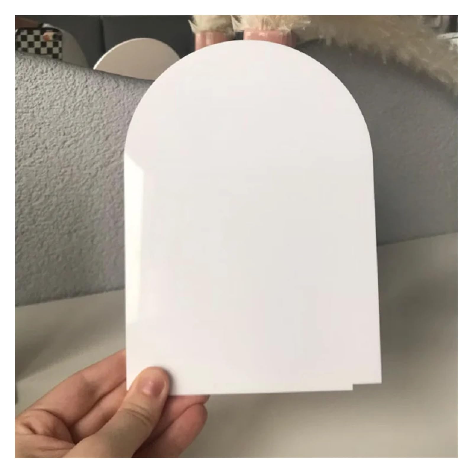 uchwyty na numery stolików, Pusty biały łuk lustrzany ze stojakiem, pusty znak ślubny, puste znaki ślubne do Cricut DIY, przezroczyste(Gold,12pcs (1 12))