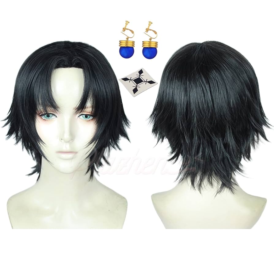 Amazon.co.jp: コスプレ ウィッグ ＋ 耳飾り ＋ タトゥーシール