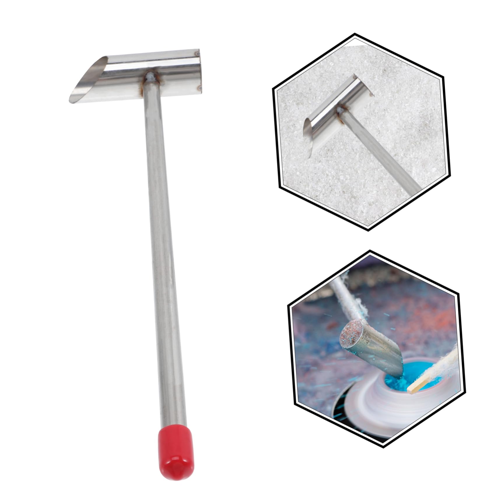 BRIGHTFUFU Stainless Steel Sugar Scoop Convenient Food Scoop for Marshmallow Machine Multi Functional Candy Accessory for Sugar Flour and More Effortless Cleaning and Use Random Color