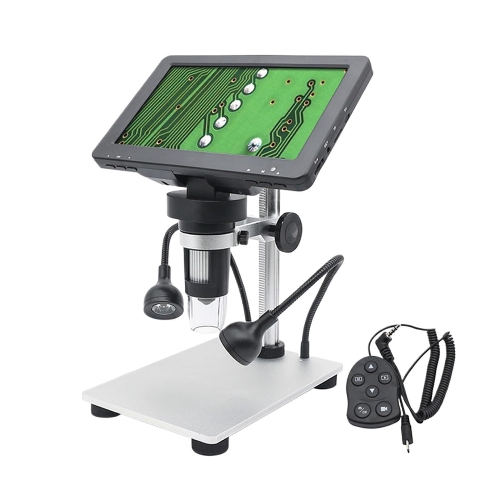 Digitales Mikroskop. 1200X LED-Digitalmikroskop Mit 7-Zoll-Videodisplay Tragbar