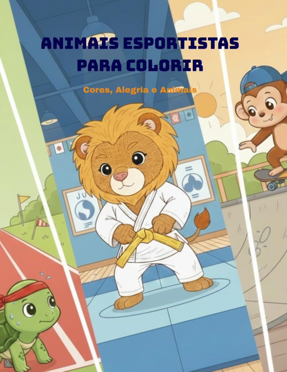 ANIMAIS ESPORTISTAS PARA COLORIR