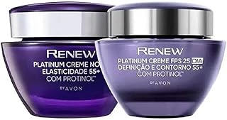 Combo Renew Platinum 55+ Creme Anti-idade Dia e Noite 50g