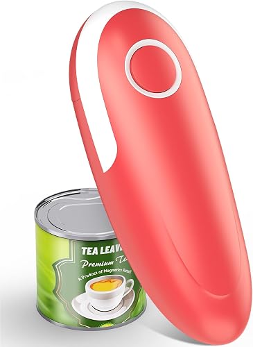 2026 Upgraded Electric Can Opener Fits All Can Sizes, Food Safe Smooth Edge Automatic Can Opener for Kitchen, Battery Operated Kitchen Gadget for Seniors, Arthritis and Home Chefs