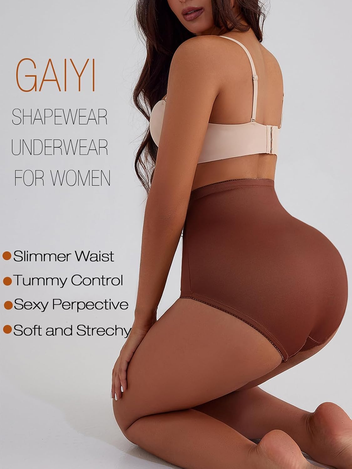 Women's High-Waist Tummy Control Girdle Panties Ladies Panties for Women Full Coverage Underwear