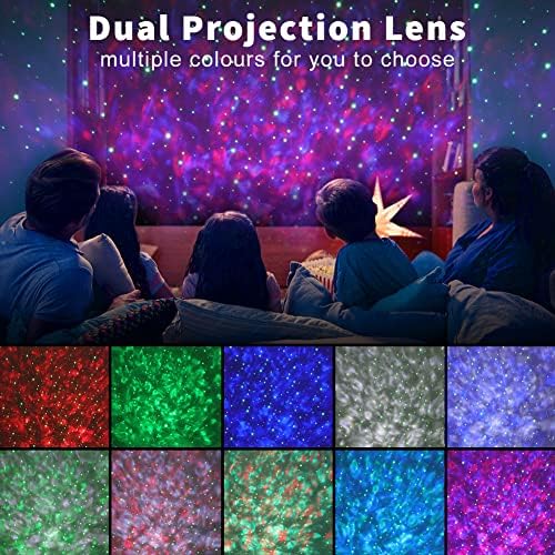 Star Projector, Joycabin Galaxy Projector LED Ocean Wave Night Light with Bluetooth Speaker, Remote Control Colour Changing Star Sky Projector Lamp for Kid Adult Decor Party Home Theatre